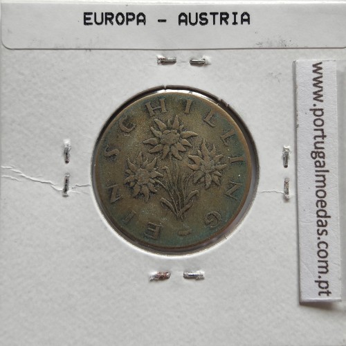 Áustria 1 Schilling 1961 Bronze-Aluminío, World Coins Austria KM 2886, coin of 1 schiling 1961 Aluminium-bronze