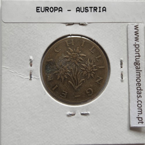Áustria 1 Schilling 1962 Bronze-Aluminío, World Coins Austria KM 2886, coin of 1 schiling 1962 Aluminium-bronze