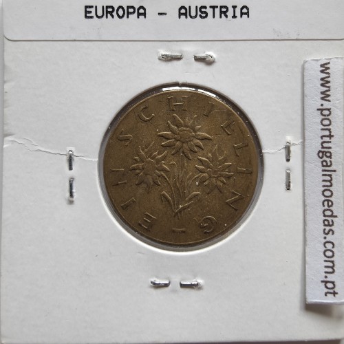 Áustria 1 Schilling 1963 Bronze-Aluminío, World Coins Austria KM 2886, coin of 1 schiling 1963 Aluminium-bronze