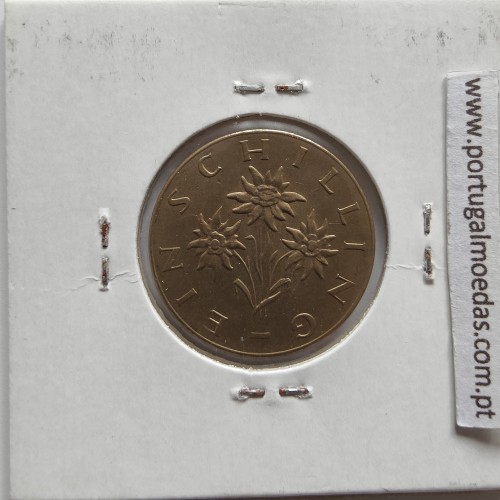 Áustria 1 Schilling 1965 Bronze-Aluminío, World Coins Austria KM 2886, coin of 1 schiling 1965 Aluminium-bronze