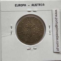 Áustria 1 Schilling 1965 Bronze-Aluminío, World Coins Austria KM 2886, coin of 1 schiling 1965 Aluminium-bronze