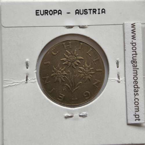 Áustria 1 Schilling 1965 Bronze-Aluminío, World Coins Austria KM 2886, coin of 1 schiling 1965 Aluminium-bronze