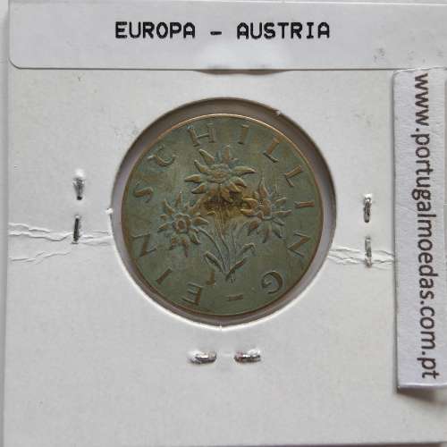 Áustria 1 Schilling 1965 Bronze-Aluminío, World Coins Austria KM 2886, coin of 1 schiling 1965 Aluminium-bronze