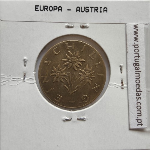 Áustria 1 Schilling 1966 Bronze-Aluminío, World Coins Austria KM 2886, coin of 1 schiling 1966 Aluminium-bronze
