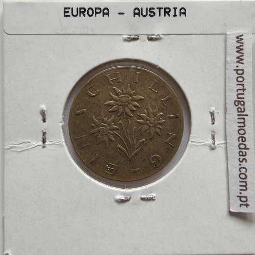 Áustria 1 Schilling 1967 Bronze-Aluminío, World Coins Austria KM 2886, coin of 1 schiling 1967 Aluminium-bronze