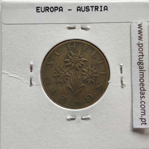 Áustria 1 Schilling 1968 Bronze-Aluminío, World Coins Austria KM 2886, coin of 1 schiling 1968 Aluminium-bronze