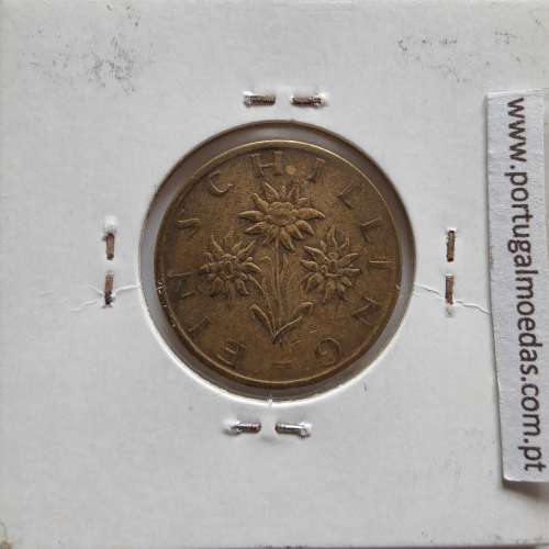 Áustria 1 Schilling 1969 Bronze-Aluminío, World Coins Austria KM 2886, coin of 1 schiling 1969 Aluminium-bronze