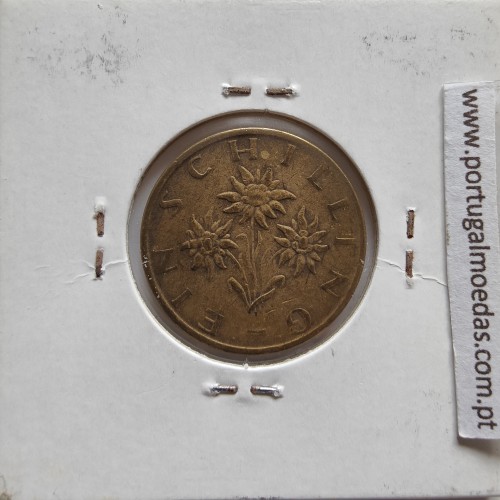 Áustria 1 Schilling 1969 Bronze-Aluminío, World Coins Austria KM 2886, coin of 1 schiling 1969 Aluminium-bronze