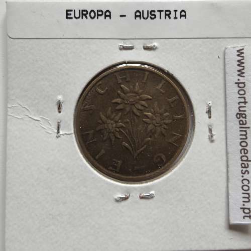 Áustria 1 Schilling 1971 Bronze-Aluminío, World Coins Austria KM 2886, coin of 1 schiling 1971 Aluminium-bronze