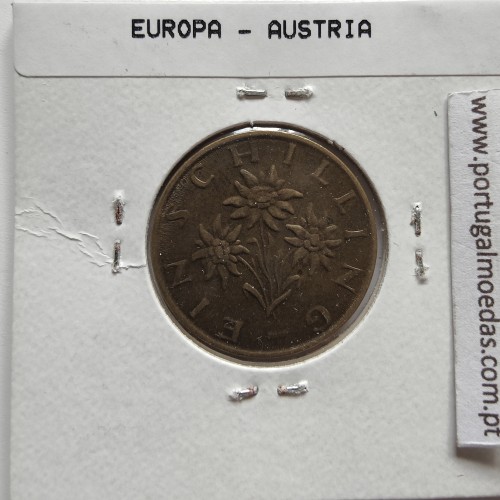 Áustria 1 Schilling 1971 Bronze-Aluminío, World Coins Austria KM 2886, coin of 1 schiling 1971 Aluminium-bronze
