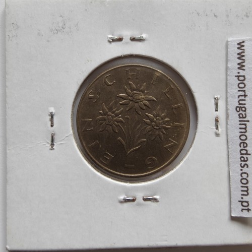 Áustria 1 Schilling 1971 Bronze-Aluminío, World Coins Austria KM 2886, coin of 1 schiling 1971 Aluminium-bronze