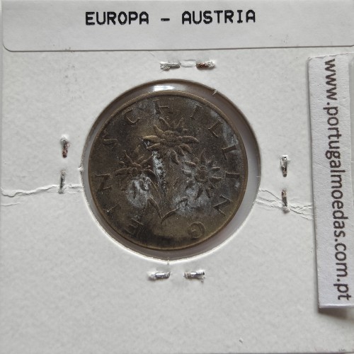 Áustria 1 Schilling 1971 Bronze-Aluminío, World Coins Austria KM 2886, coin of 1 schiling 1971 Aluminium-bronze