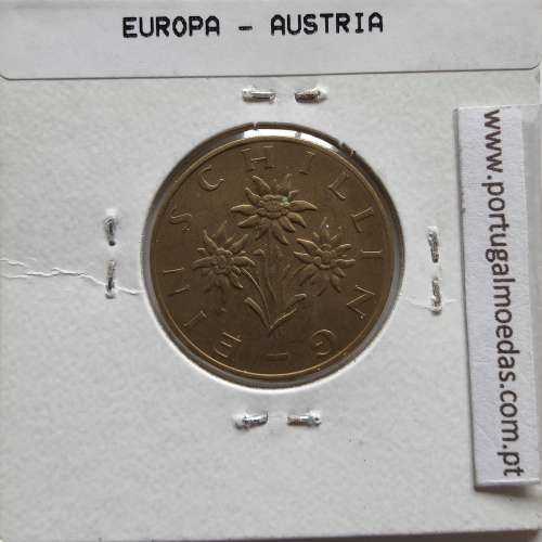 Áustria 1 Schilling 1972 Bronze-Aluminío, World Coins Austria KM 2886, coin of 1 schiling 1972 Aluminium-bronze