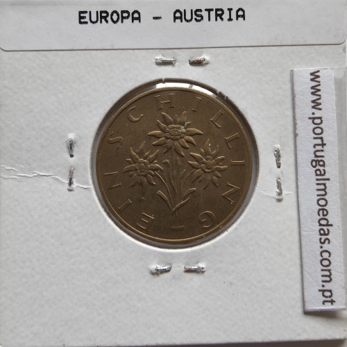 Áustria 1 Schilling 1972 Bronze-Aluminío, World Coins Austria KM 2886, coin of 1 schiling 1972 Aluminium-bronze