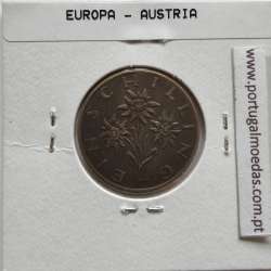 Áustria 1 Schilling 1972 Bronze-Aluminío, World Coins Austria KM 2886, coin of 1 schiling 1972 Aluminium-bronze