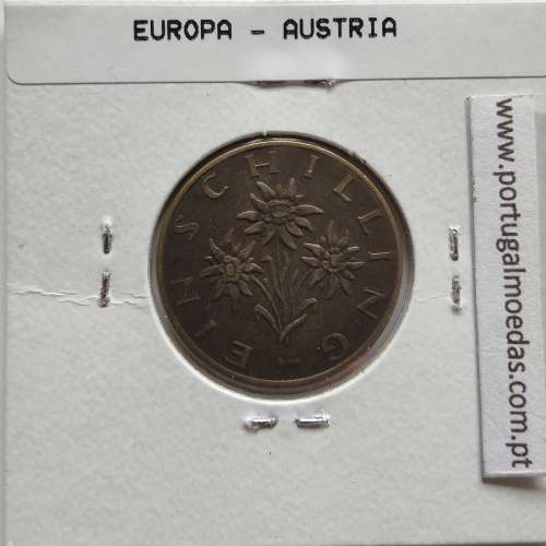 Áustria 1 Schilling 1972 Bronze-Aluminío, World Coins Austria KM 2886, coin of 1 schiling 1972 Aluminium-bronze