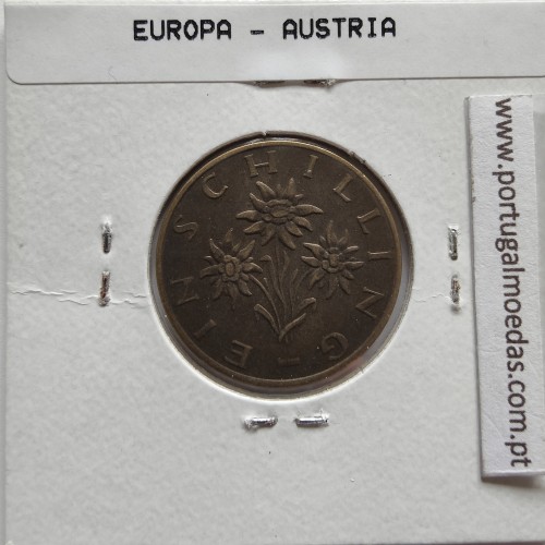 Áustria 1 Schilling 1972 Bronze-Aluminío, World Coins Austria KM 2886, coin of 1 schiling 1972 Aluminium-bronze