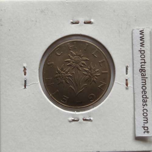 Áustria 1 Schilling 1973 Bronze-Aluminío, World Coins Austria KM 2886, coin of 1 schiling 1973 Aluminium-bronze