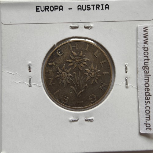 Áustria 1 Schilling 1973 Bronze-Aluminío, World Coins Austria KM 2886, coin of 1 schiling 1973 Aluminium-bronze