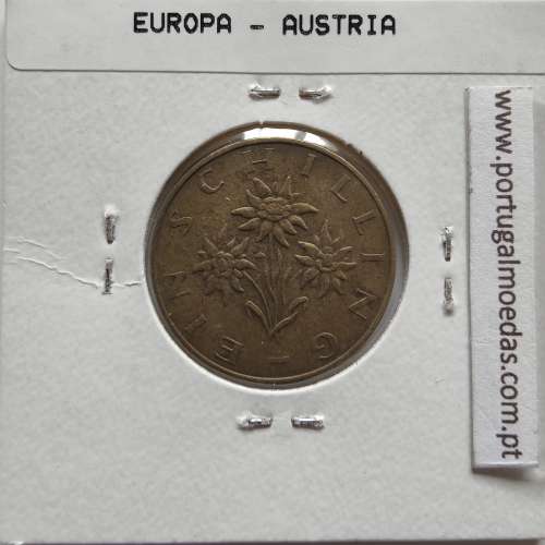 Áustria 1 Schilling 1976 Bronze-Aluminío, World Coins Austria KM 2886, coin of 1 schiling 1976 Aluminium-bronze