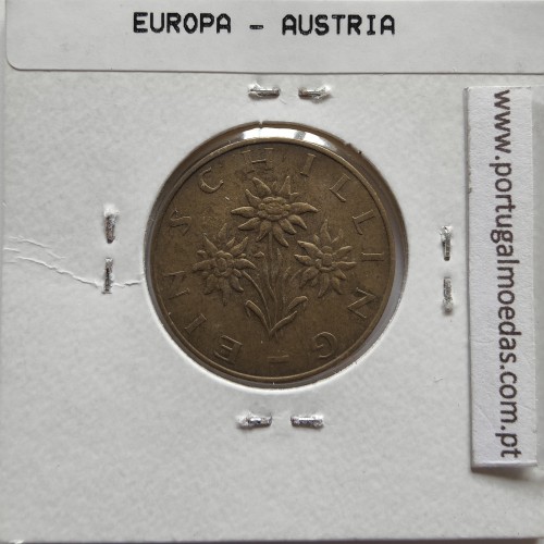 Áustria 1 Schilling 1976 Bronze-Aluminío, World Coins Austria KM 2886, coin of 1 schiling 1976 Aluminium-bronze
