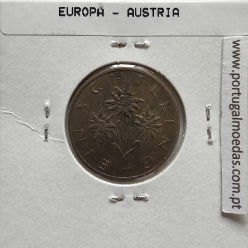 Áustria 1 Schilling 1978 Bronze-Aluminío, World Coins Austria KM 2886, coin of 1 schiling 1978 Aluminium-bronze