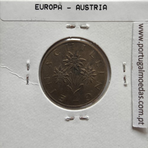 Áustria 1 Schilling 1978 Bronze-Aluminío, World Coins Austria KM 2886, coin of 1 schiling 1978 Aluminium-bronze
