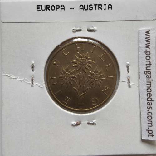 Áustria 1 Schilling 1979 Bronze-Aluminío, World Coins Austria KM 2886, coin of 1 schiling 1979 Aluminium-bronze