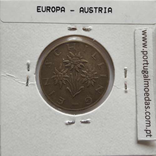 Áustria 1 Schilling 1980 Bronze-Aluminío, World Coins Austria KM 2886, coin of 1 schiling 1980 Aluminium-bronze