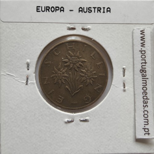 Áustria 1 Schilling 1980 Bronze-Aluminío, World Coins Austria KM 2886, coin of 1 schiling 1980 Aluminium-bronze