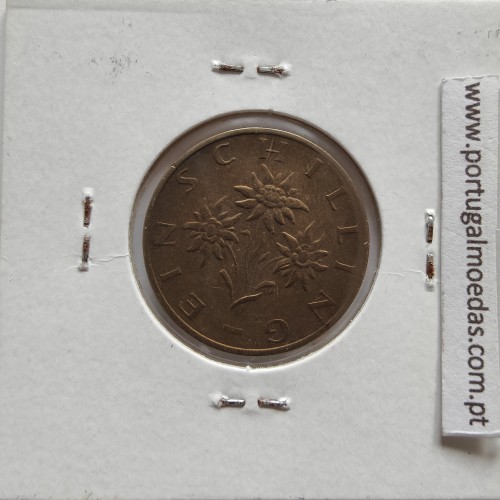 Áustria 1 Schilling 1980 Bronze-Aluminío, World Coins Austria KM 2886, coin of 1 schiling 1980 Aluminium-bronze