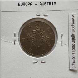 Áustria 1 Schilling 1981 Bronze-Aluminío, World Coins Austria KM 2886, coin of 1 schiling 1981 Aluminium-bronze