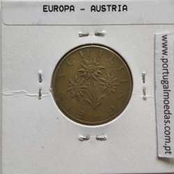 Áustria 1 Schilling 1981 Bronze-Aluminío, World Coins Austria KM 2886, coin of 1 schiling 1981 Aluminium-bronze