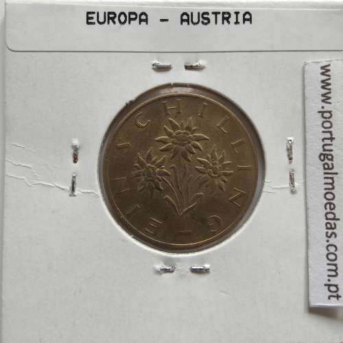 Áustria 1 Schilling 1982 Bronze-Aluminío, World Coins Austria KM 2886, coin of 1 schiling 1982 Aluminium-bronze