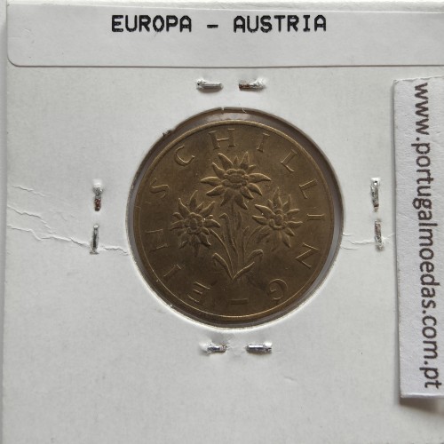 Áustria 1 Schilling 1982 Bronze-Aluminío, World Coins Austria KM 2886, coin of 1 schiling 1982 Aluminium-bronze