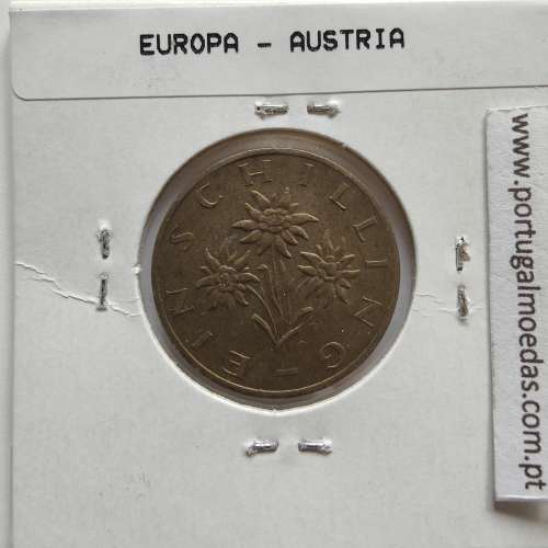 Áustria 1 Schilling 1985 Bronze-Aluminío, World Coins Austria KM 2886, coin of 1 schiling 1985 Aluminium-bronze