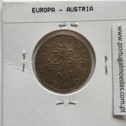 Áustria 1 Schilling 1985 Bronze-Aluminío, World Coins Austria KM 2886, coin of 1 schiling 1985 Aluminium-bronze