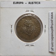Áustria 1 Schilling 1986 Bronze-Aluminío, World Coins Austria KM 2886, coin of 1 schiling 1986 Aluminium-bronze