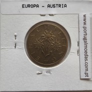 Áustria 1 Schilling 1987 Bronze-Aluminío, World Coins Austria KM 2886, coin of 1 schiling 1987 Aluminium-bronze