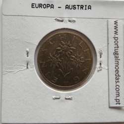 Áustria 1 Schilling 1988 Bronze-Aluminío, World Coins Austria KM 2886, coin of 1 schiling 1988 Aluminium-bronze