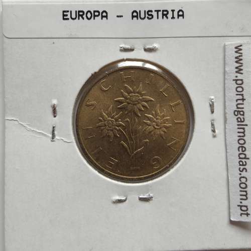 Áustria 1 Schilling 1990 Bronze-Aluminío, World Coins Austria KM 2886, coin of 1 schiling 1990 Aluminium-bronze