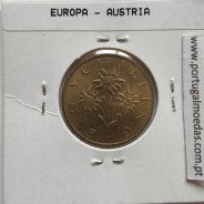 Áustria 1 Schilling 1990 Bronze-Aluminío, World Coins Austria KM 2886, coin of 1 schiling 1990 Aluminium-bronze