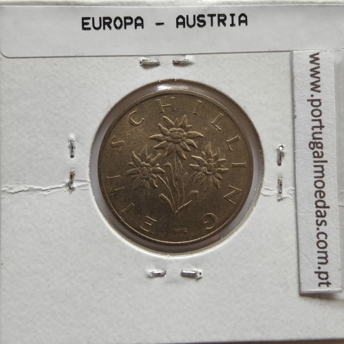 Áustria 1 Schilling 1991 Bronze-Aluminío, World Coins Austria KM 2886, coin of 1 schiling 1991 Aluminium-bronze