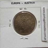 Áustria 1 Schilling 1991 Bronze-Aluminío, World Coins Austria KM 2886, coin of 1 schiling 1991 Aluminium-bronze