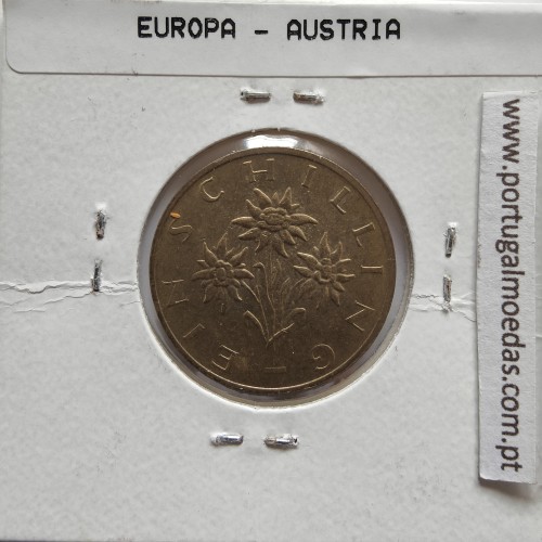 Áustria 1 Schilling 1992 Bronze-Aluminío, World Coins Austria KM 2886, coin of 1 schiling 1992 Aluminium-bronze