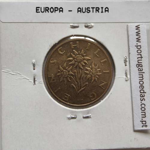 Áustria 1 Schilling 1994 Bronze-Aluminío, World Coins Austria KM 2886, coin of 1 schiling 1994 Aluminium-bronze