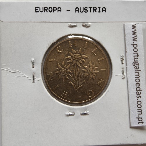 Áustria 1 Schilling 1994 Bronze-Aluminío, World Coins Austria KM 2886, coin of 1 schiling 1994 Aluminium-bronze