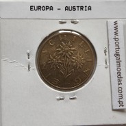 Áustria 1 Schilling 1994 Bronze-Aluminío, World Coins Austria KM 2886, coin of 1 schiling 1994 Aluminium-bronze