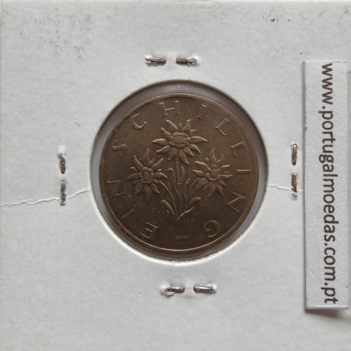 Áustria 1 Schilling 1995 Bronze-Aluminío, World Coins Austria KM 2886, coin of 1 schiling 1995 Aluminium-bronze