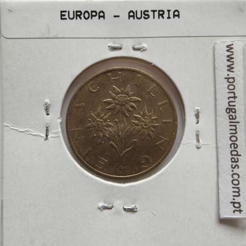 Áustria 1 Schilling 1995 Bronze-Aluminío, World Coins Austria KM 2886, coin of 1 schiling 1995 Aluminium-bronze
